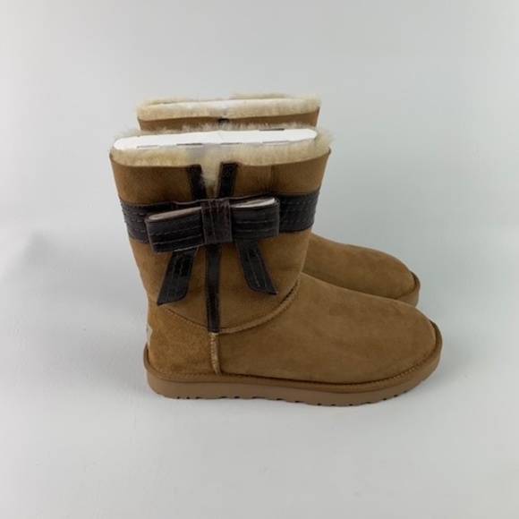 UGG Australia Women's Josette Chestnut Chesnut Bow - Picture 3 of 8